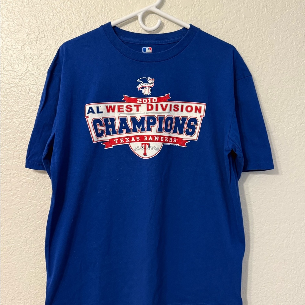 Genuine Merchandise Blue Tee with Red & White MLB Logo
